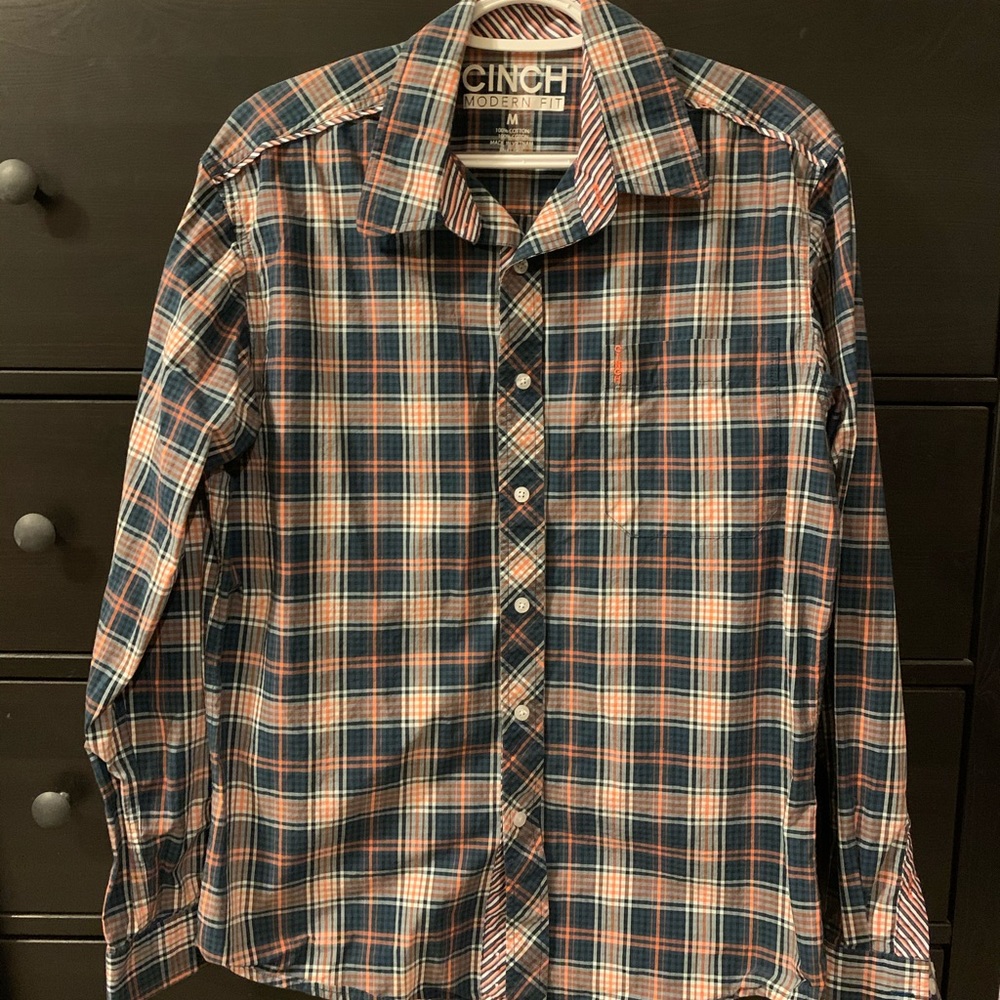 Cinch button down shirt